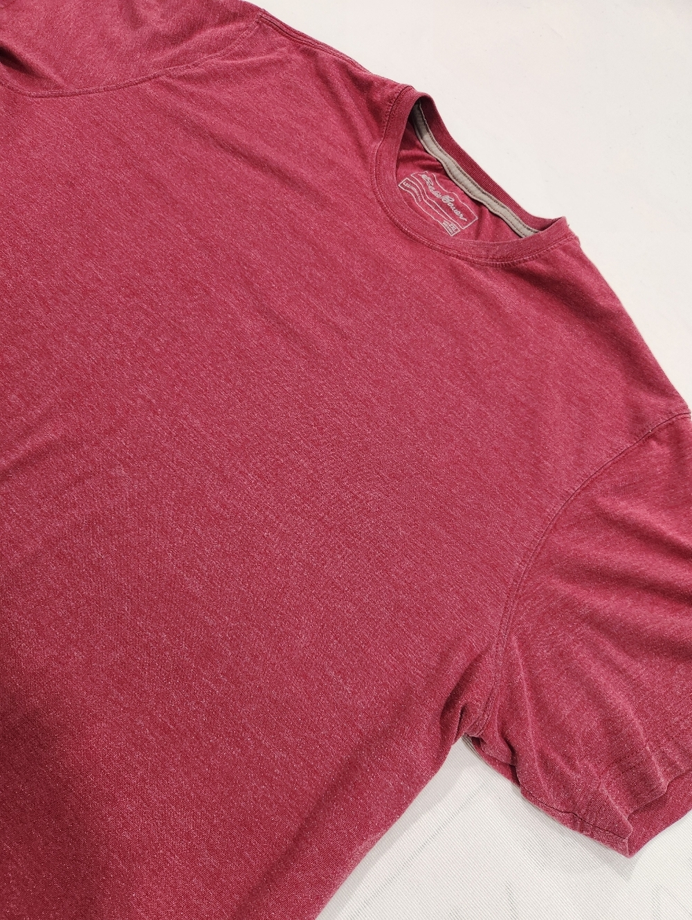 Eddie Bauer Legend Wash Red Men's 2XL Red Crew Neck Short Sleeve T-Shirt
